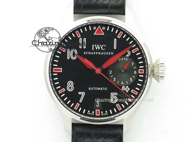 MIROTIME 0428 RelaxedFit Big Pilot Real PR IW500435 “Muhammad Ali” ZF Best Edition On Black Leather Strap A 7295